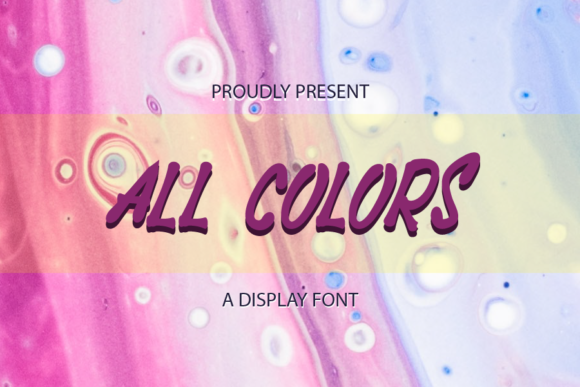 All Colors: A Versatile Display Font for Creative Projects