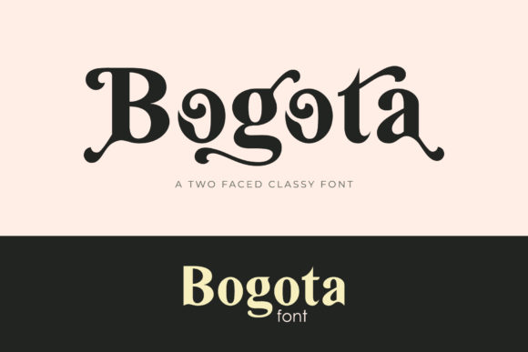 Bogota: A Luxurious Display Font for Creative Makers