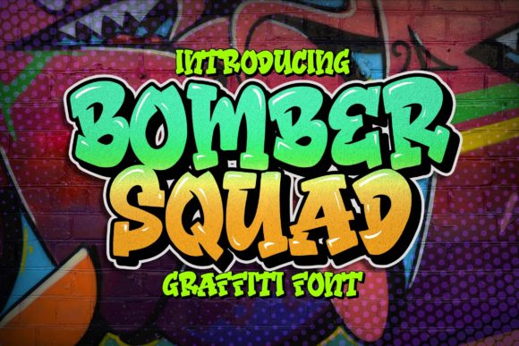 Bomber Squad: A Fun and Colorful Display Font for Crafters
