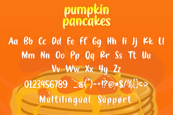 Bring Charm to Your Creations with Pumpkin Pancakes Font