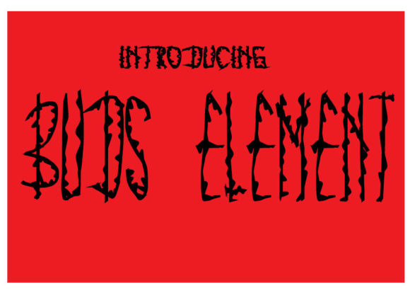 Buds Element: A Unique Display Font for Creative Campaigns