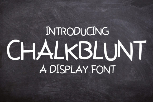 ChalkBlunt: A Fun and Casual Display Font for Editors
