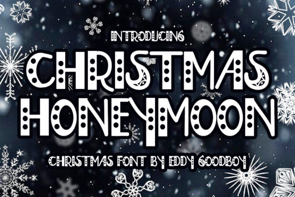 Christmas Honeymoon: A Joyful Display Font for Your Designs