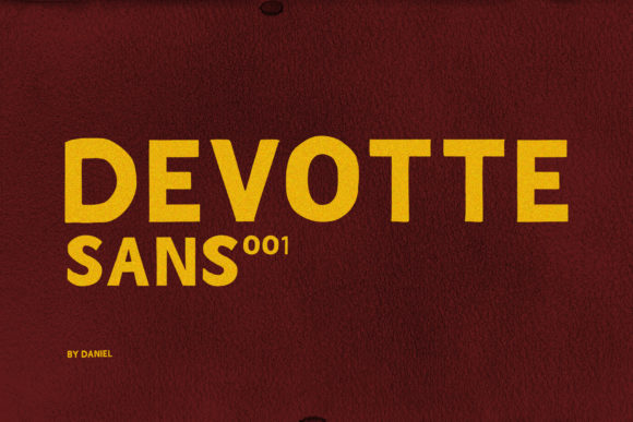 Devotte: A Bold and Chunky Display Font for Makers
