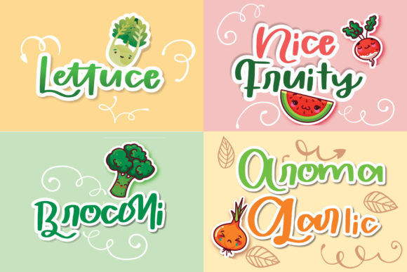 Discover Aroma Garlic: A Fun and Quirky Display Font