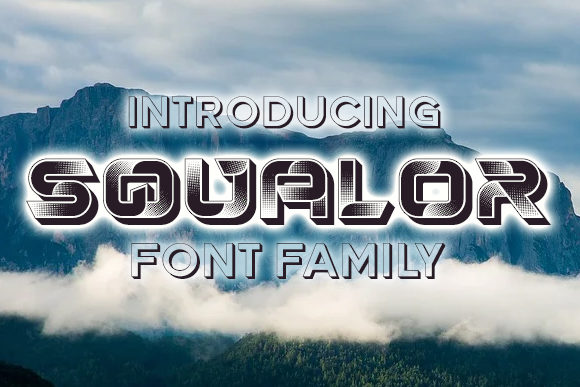 Discover Squalor: A Bold and Futuristic Display Font