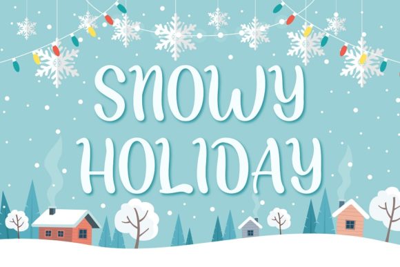 Enhance Your Editorial Design with Snowy Holiday Font