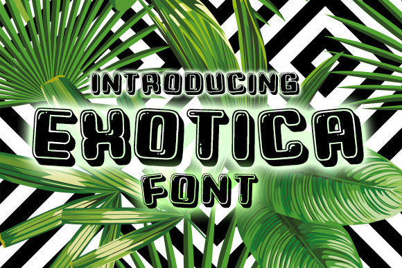 Exotica: A Playful Display Font for Cheerful Designs
