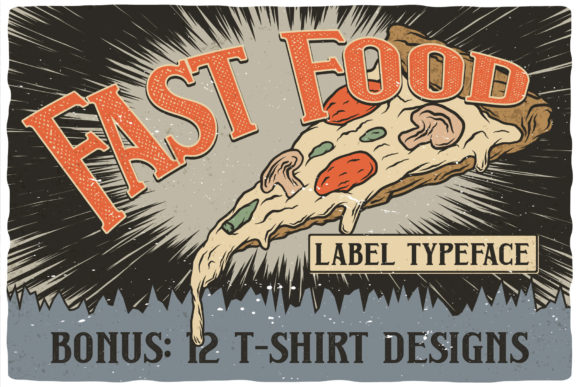 Fast Food: A Bold and Vintage Font for Creative Branding