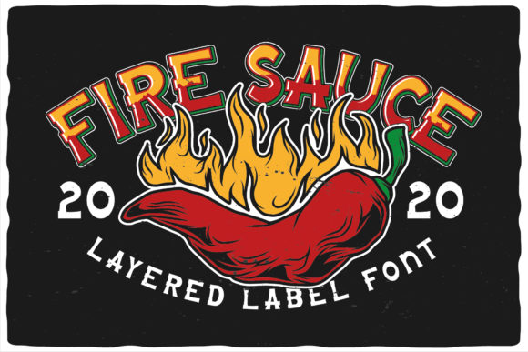 Fire Sauce: A Bold and Retro Display Font for Creative Projects