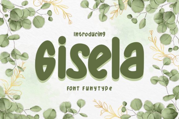 Gisela: A Brushed and Casual Display Font for Crafters