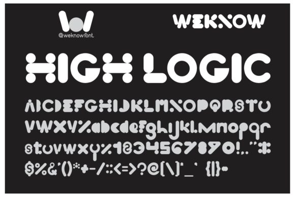 High Logic: A Playful Techno Font for Modern Design