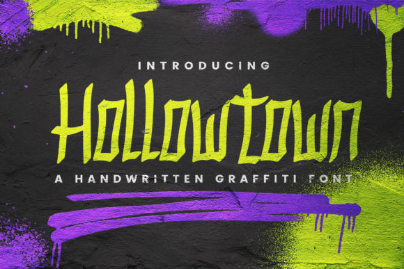 Hollowtown: A Fun and Urban Display Font for Creative Projects