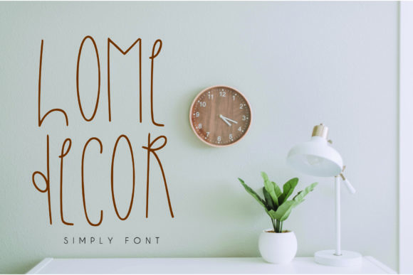 Home Decor: A Stylish Display Font for Crafters