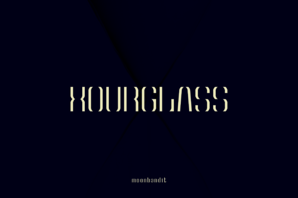 Hourglass: A Unique Display Font for Creative Crafters
