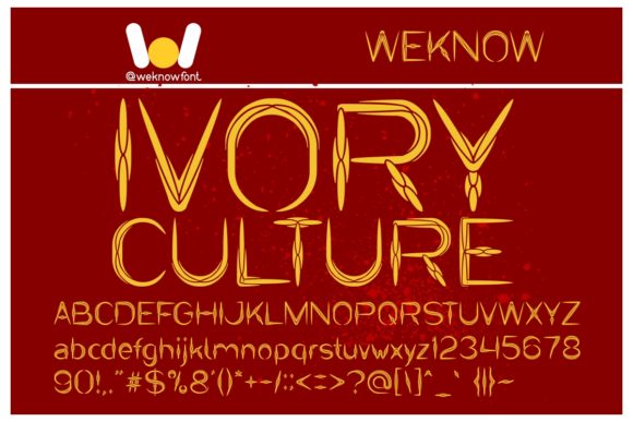 Ivory Culture: A Unique Display Font for Eye-Catching Campaigns