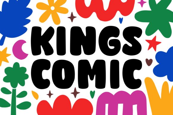 Kings Comic: A Bold and Chunky Display Font for Makers