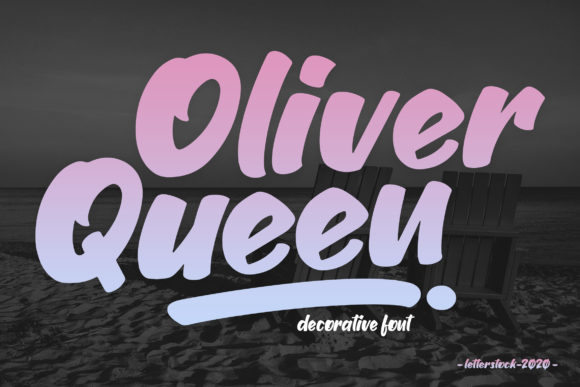 Oliver Queen: A Bold and Brushed Display Font