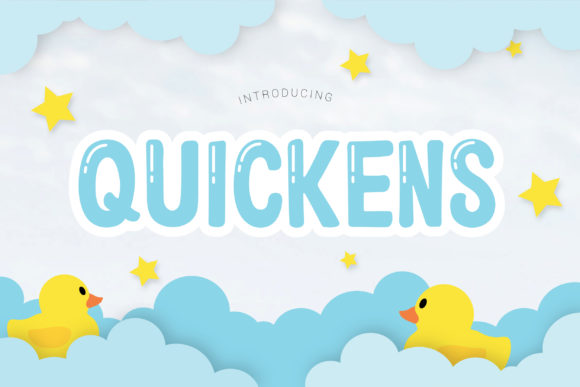 Quickens: A Playful Font for Creative Business Branding