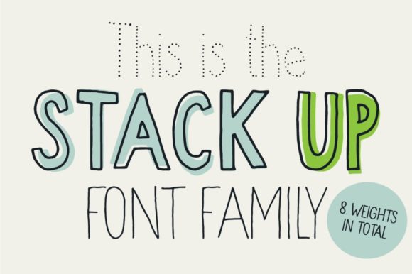 Stack Up: A Unique and Stunning Display Font