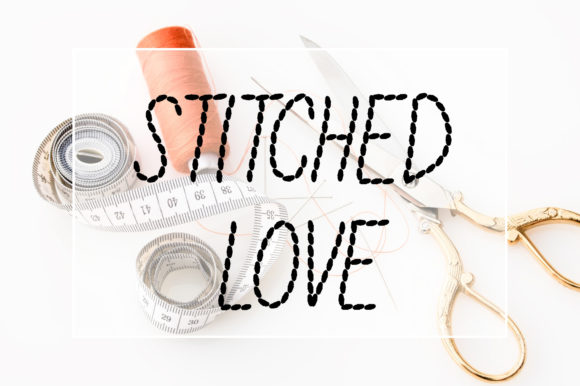 Stitched Love: A Charming Display Font for Editorial Design