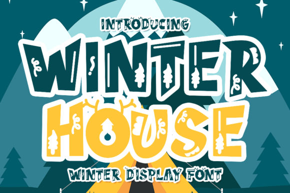 Winter House: A Bold and Trendy Display Font for Editorial Design